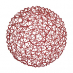 Lauamatt Keskkonnas&otilde;bralik kodu jaoks &Uuml;mmargune libisemisvastane soojusisolatsioon &Uuml;mar alusalus Stiilne libisemisvastane tihe kootud Round punane