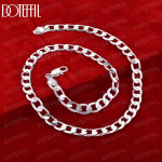 925 h&otilde;bedane 8 mm lame k&uuml;lgkett 16/18/20/22/24 tolline kaelakee mood pulmaehted 40CM