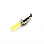 Aksessuaarid de v&eacute;lo - SHOP-STORY - Lot de 2 Valves &agrave; LED - Couleur Jaune - &Eacute;clairage de s&eacute;curit&eacute; - Universel