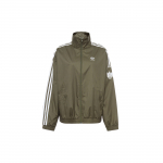 Adidas Originals K&uuml;ljeriba Retro Spordijakk Seisukrae T&otilde;mblukuga Disain Pikkade Varrukatega Unisex Jakk Oliiviroheline JI7534 L