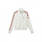 Adidas Originals Triibuline V&auml;rviplokk Seisukrae T&otilde;mblukuga Jakk Naiste Jakid Helesinine JI7538 S