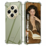 Turvapadja p&otilde;rutuskindel l&auml;bipaistev telefoni&uuml;mbris Xiaomi Redmi 14C 14R Soft TPU nelja nurgaga kaitseraua kaitsev tagakaas Redmi 13 13C 4G 5G jaoks Redmi 14C 4G puhas