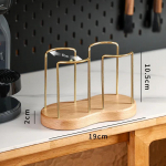 &Uuml;hekordne tassihoidja riiuli riiul Vesi teetassid puidust jaotur koos pikema pulgaga kruusi v&auml;ljapaneku alus Korraldaja tarvikud