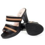 Moodsad Elegantsed Mitmev&auml;rvilised Pehmest Nahast Naiste Platvorm-Slippersid Suvi 2024 Uus Mood Mitmek&uuml;lgsed Pehme P&otilde;hjaga Paksude Kontsadega Sandaalid 35(Foot22.5cm)