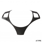 S&uuml;sinikkiust auto roolipaneeli kaunistuse katte &auml;&auml;rise vormimise kleebis BMW 1 3. seeriale E87 E90 E92 E93 2005-2012