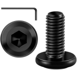 50 tk lameda peaga kuuskantpeaga kruvid, 304 roostevabast terasest m&ouml;&ouml;blipoldid t&auml;iskeermega, must oksiid ja kuuskantv&otilde;ti M6-8mm must