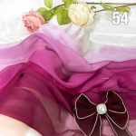 Vikerkaaregradientv&auml;rviline &scaron;ifoonkangas 30D organza t&uuml;llkangas isetegemiseks iidse stiili hanfu, pulmakleidi, lavapeo dekoratsiooniks 1M