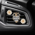 Crystal Owl Auto &otilde;huv&auml;rskendaja Diamond Villus Owl Autoparf&uuml;&uuml;m &Otilde;huventiili klamber Auto Aksessuaarid Interj&ouml;&ouml;r Naine Aroomiteraapia Ornament sinine