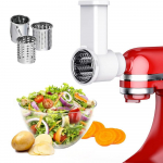 Viilutaja purustaja lisaseadmed, v&auml;rske k&ouml;&ouml;givilja viilutaja Kitchenaidi alusmikseri jaoks, salatimasin puhastusharjaga CHINA