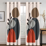 Kunst Abastract V&auml;rvilised Morandi kunstiteosed Laste akna kardinad Rulood elutuppa magamistuppa vannituppa k&ouml;&ouml;ki uksele Kodu kaunistus 2 tk W60X150H(cm)x2Pcs&Hook