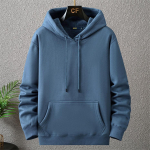 &Uuml;hev&auml;rvilised kapuutsid Meeste Suures suuruses kapuutsid S&uuml;gistalvine Paks fliisist kapuuts Meeste Suur kapuutsiga Pullover Must 8XL denim sinine v&auml;rv