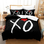 Uus XO The Weeknd Voodipesukomplekt &Uuml;heinimese Twin T&auml;iskasvanu Queen King Suurusega Voodikomplekt T&auml;iskasvanu Laste Magamistoa Tekikoti Komplektid 3D Prindiga Voodilina Komplekt EU Single 135x200cm