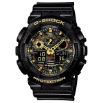 CASIO Men's G-SHOCK GA-100CF-1A9JF [Camouflage Dial Series] Round Watch Black Digital Analog
