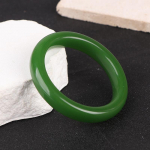 Jade Bangle K&auml;ev&otilde;ru v&otilde;lu Ehted Aksessuaarid Lucky Amulet Kingitused naistele 5.8cm roheline
