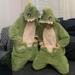T&auml;iskasvanute looma&uuml;likonnad Pidžaamad Naistele Talvine Paksenatud Soe Pl&uuml;&uuml;sist &Ouml;&ouml;riided Cosplay Multikas Dinosaurus Flanellist &Uuml;likonnad Meeste R&otilde;ivad XXL