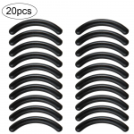 Elastne kummist ripsmekoolutaja padjad Ripsmekoolutaja asendus t&auml;itmine kummist ilut&ouml;&ouml;riistad k&otilde;rge elastsusega ripsmete meik koolutamine black-20pcs