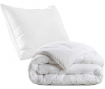 Kołdra Zimowa GRUBA 160x200 + Poduszka 80x80 400g/mkw Antyalergiczna Ciepła 160x200 valge