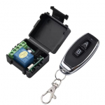 433Mhz juhtmevaba universaalne kaugjuhtimispult DC12V 10A 1 kanaliga relee kaugjuhtimispuldi l&uuml;liti vastuv&otilde;tja + 1 garaažiukse &otilde;ppekoodi saatja 1Receiver 1remote