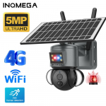 INQMEGA TUYA 4G 3MP PTZ kuppel juhtmevaba GSM SIM-kaardiga IP-kaamera turvalisus v&auml;ljas CCTV v&auml;rviline IR &ouml;&ouml;n&auml;gemine Only WIFI Camera