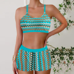 Naiste seksikas bikiinikomplekt, kaheosaline ujumistrikoo, mood Push Up lilledega tr&uuml;kitud poolitatud ujumistrikoo bikiinikost&uuml;&uuml;m naiste rannap&auml;itsetega ujumisriided XS sinine