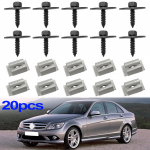 20x MERCEDES BENZ C E S SL SLK W204 W203 jaoks Mootori p&otilde;hjakaitse Katte Pritsmekaitse Kruvid Seibid Mutrid Poldid A2019900536 A0019949845