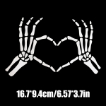 Skeleti s&otilde;rm autokleebised s&uuml;da skelett s&otilde;rm tagaakna klaasi kleebis Auto mootorratta kere gooti stiilis kaunistuskleebis