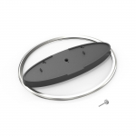 Metallist Vertikaalne Alus PS5 Pro PS5 Slim M&auml;ngukonsoolile Lauaarvuti Libisemiskindel Alus PlayStation 5 M&auml;ngutarvikutele