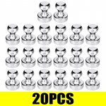 50/2tk Tugevad magnetilised n&ouml;&ouml;pn&otilde;elad Mini metallist magnetid surun&otilde;elad K&ouml;&ouml;gik&uuml;lmiku iminapp Kontor Koolikaart Tahvli kapi n&ouml;&ouml;pn&otilde;el 12x17mm