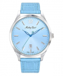 Mathey-Tissot Urban nahkrihmaga sinise sihverplaadiga kvartsist H411SKY meeste k&auml;ekell sinine