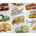 Autocollants - V&eacute;hicules et camions - Paillettes - 1,8 cm