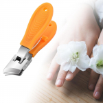 Kumerad k&uuml;&uuml;nek&auml;&auml;rid s&otilde;rmek&uuml;&uuml;nel&otilde;ikur pedik&uuml;&uuml;rit&ouml;&ouml;riist pritsmevastane laia avanemise k&auml;rpimine oranž