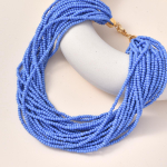 Moodne rippuv kaelakee naiste ehete jaoks sinine