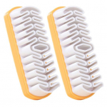 2tk Kingahari Puidust alus Tugev puhastusj&otilde;ud, pehmed harjased Ergonoomiline k&auml;epide Kingade puhastushari Kingade puhastust&ouml;&ouml;riist 2pcs