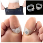 Paire Anneau Bague d'Orteil Magn&eacute;tique en Silicone Perte Poids Minceur Maigrir