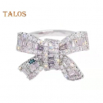 Naiste s&otilde;rmus vibu kivist poleeritud sulamist pakkumiss&otilde;rmus mitmes suuruses abielus&otilde;rmus Daami s&otilde;rmeehted ballipidudeks US 5 plaatina