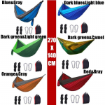 Ultralight v&otilde;rkkiik telkimiseks kahe- ja &uuml;ksikutele inimestele V&otilde;rkkiiged &otilde;ues seljakotiga elluj&auml;&auml;miseks v&otilde;i reisimiseks kaasaskantav kerge langevari 270X140CM sinine/hall v&auml;rv