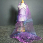 S&uuml;vameresinine gradient pitsiline plisseeritud seelikukangas lootoselehtede disainiga isetegemise r&otilde;ivaste jaoks Standard