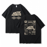 Arctic Monkeys'i inspireeritud T-s&auml;rk - Albumite loendi kritseldusprindiga vintage T-s&auml;rk meestele naistele hiphop punk l&uuml;hikeste varrukatega T-s&auml;rgid t&auml;navamood M