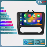 Ossuret 2din Androidi Autoraadio Ford Focus 2 2004 - 2011 Exi Auto jaoks Multimeedia Video M&auml;ngija GPS Nav Peaseade Carplay Intelligentne 4G WIFI P2CP B 4Core 2G 32G AI