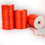 Pidulik punane pol&uuml;esterpael pulmakaunistuseks, laius 0,3-8 cm 0.65cm Red (22m roll)