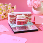 2025 3D paberiskulptuurkalender : Loovad kleepm&auml;rkmed ja puumaja kaunistused