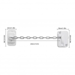 Akna turvalukud Isekleepuvad Aknaraami Turvaketi Lukk Puurimiseta Reguleeritav PVC Puidust L&uuml;kandakna jaoks CHINA kollane