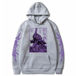Meeste Pusad Anime Evangelion Graafiline EVA-00 PROTO TYPE Unisex Oversize Pikkade varrukatega Pullover Pusad Harajuku T&auml;navar&otilde;ivad Topid M hall