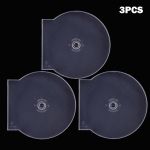1/3 tk l&auml;bipaistvast plastikust &uuml;hes t&uuml;kis &uuml;mmargune plaadi&uuml;mbris Cd &uuml;mbris CD DVD kettakarp 3PCS