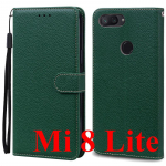 Mi 8 Lite &uuml;mbris Xiaomi Mi 8 jaoks Nahast rahakotiga klapp&uuml;mbris Xiaomi Mi 8 Lite / Xiaomi 8 Mi8 telefoni&uuml;mbrise Coque Fundas Shell jaoks
