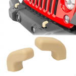 2 Pieces Front Tow Hooks Covers Accessories Easy to Install Spare Parts Rubber High Performance must