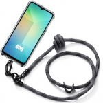 Coque pour Samsung Galaxy A06 - Protection avec Cordon Amovible Gris - BOOLING