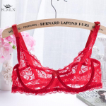 Seksikad Peenpitsist Naiste Rinnahoidjad Polsterduseta Suur Suurus Kaarikaartega Push Up Rinnahoidja &Otilde;&otilde;nes V&auml;ljal&otilde;ikega Bralett 38BC