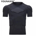Unisex Mustad L&uuml;hikeste Varrukatega T-s&auml;rgid Korvpallipoiss Jalgpall Jalgpall Jalgrattas&otilde;it Sporditopp Kokkup&otilde;rkevastane Kiiresti Kuivav M L XL 2XL 3XL M must