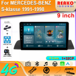 Autoraadio Carplay jaoks MERCEDES-BENZ S-klass 1991-1998 Navigatsioon GPS Multimeediam&auml;ngija Android Auto Autoradio Wifi Stereo Ei 2din 4 core 1+32 carplay